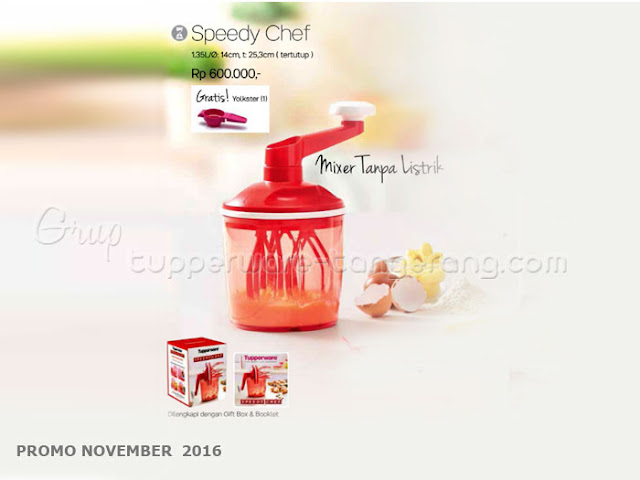 Speedy Chef Promo Tupperware November 2016