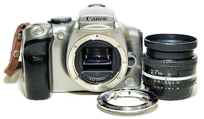 Canon EOS 300D, Nikon Series E 35mm 1:2.5