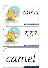 camel printable flashcards