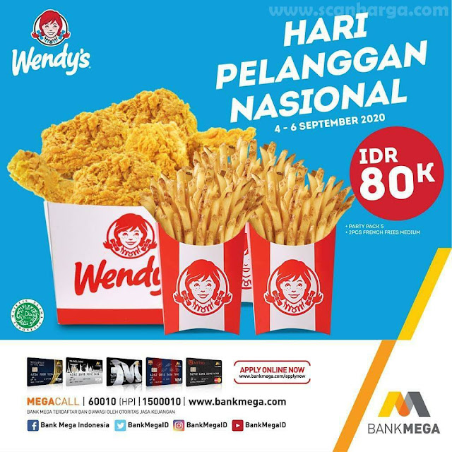 Wendys Promo Hari Pelanggan Nasional 4 - 6 September 2020