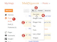 Cara Membuat,  edit &  hapus mengapus Label Di Blogger blogspot.com