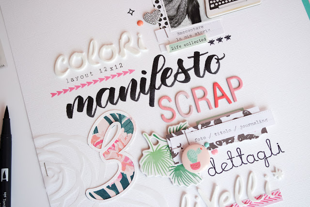 scrapbook layout | manifesto creativo di kushi www.kkushi.com