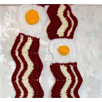 Bacon Egg Crocheted Scarf3