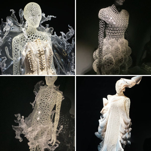 L'eau et les rêves, première thématique issue de l'exposition "Sculpting the Senses" de Iris van Herpen au MAD Paris