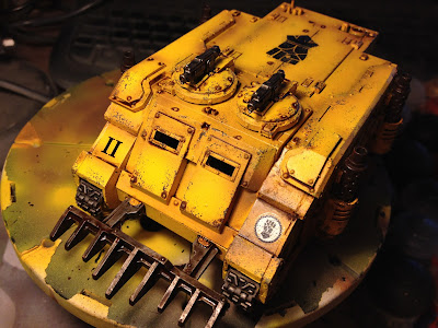 Pre-Heresy Imperial Fists Diemos Pattern Rhino