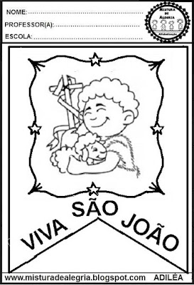 Leitura e interpretação alfabetização,bandeira de São João