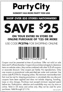 party city coupons