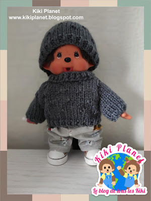 kiki Monchhichi tricot handmade fait main