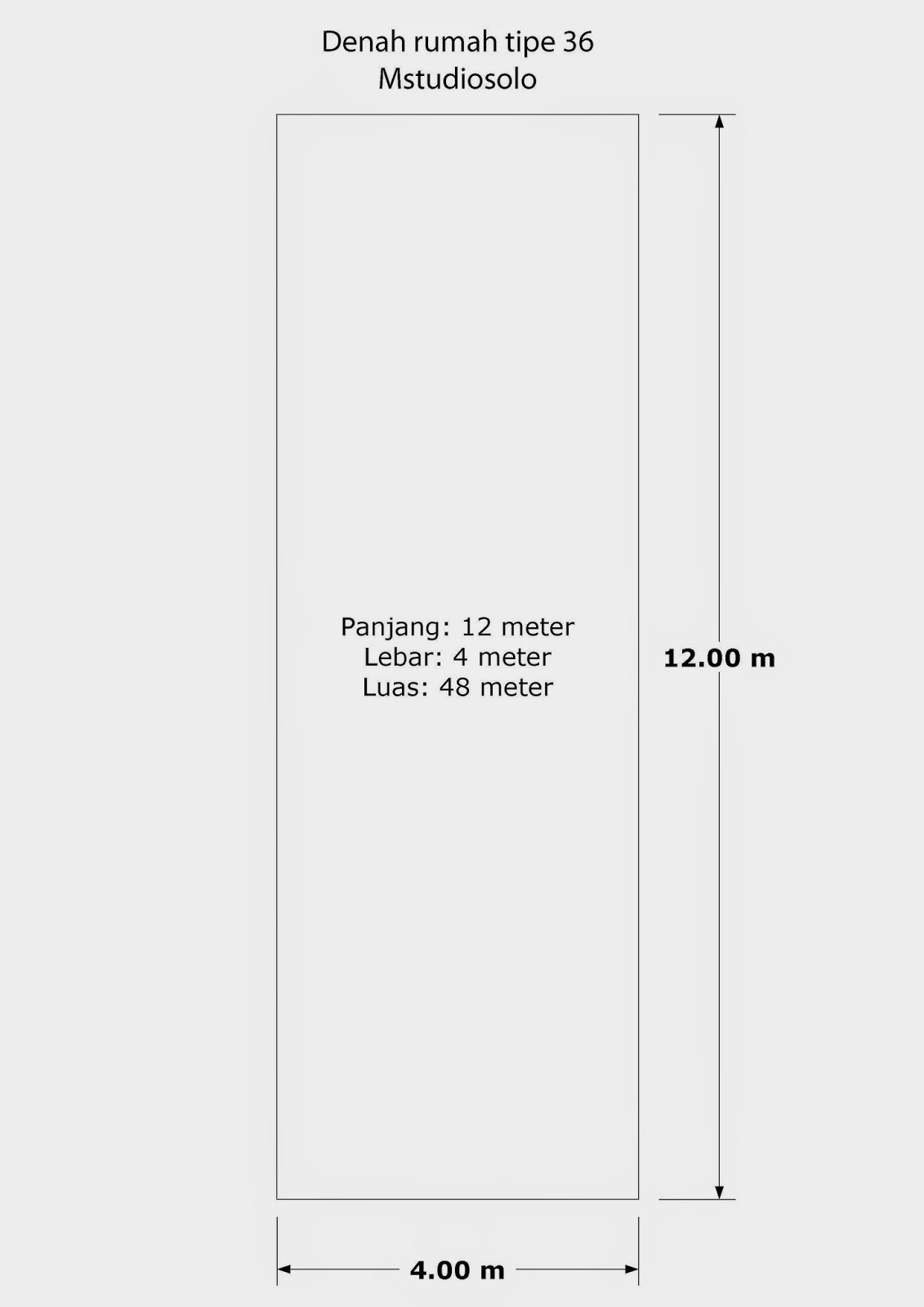 Membuat Denah Rumah Tipe 36 Diatas Lahan 4x12 Meter Majalah Rumah
