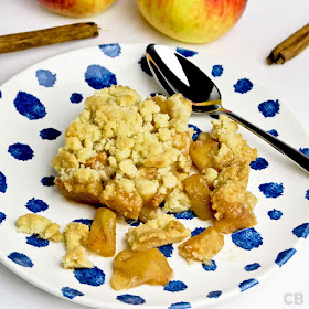 Apple crumble met kaneel