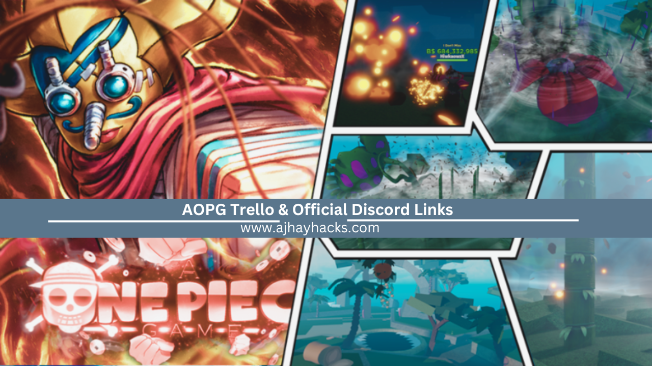 AOPG Trello & Official Discord Links - (A One Piece Game)