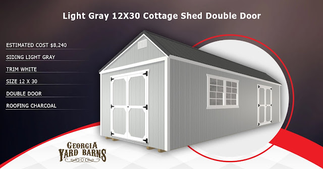 12X30 Cottage Shed
