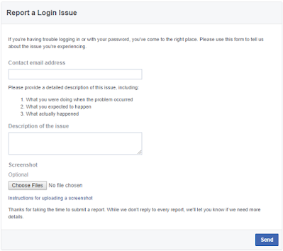 Form Of Facebook Problem You Can't Log in At the moment