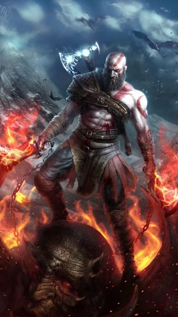 Papel de parede para desktop God Of War Kratos