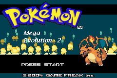 Pokemon Mega Evolution 2 GBA Cover, Title