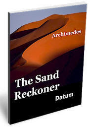 Cover page of the EBook: The Sand Reckoner, by Archimedes.