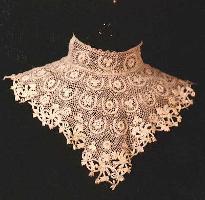 I have a real fondness for vintage crochet work textiles and clothing