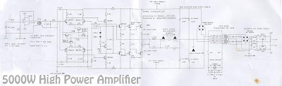 Circuit Skema Rangkaian Power Amplifier 5000W