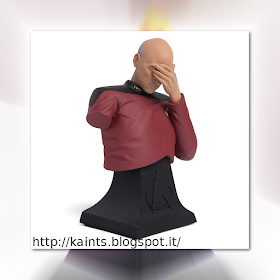 Facepalm Bust del Capitano Picard tratto da Star Trek TNG.