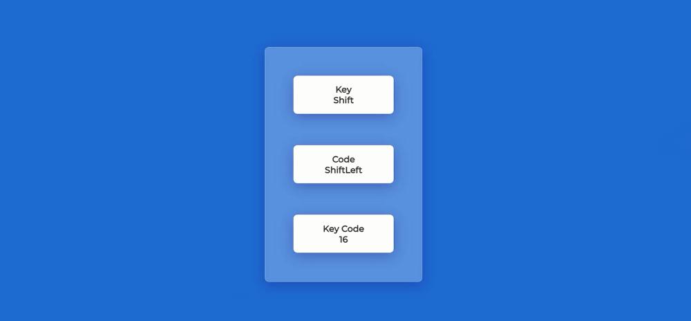 detect pressed key with JavaScript