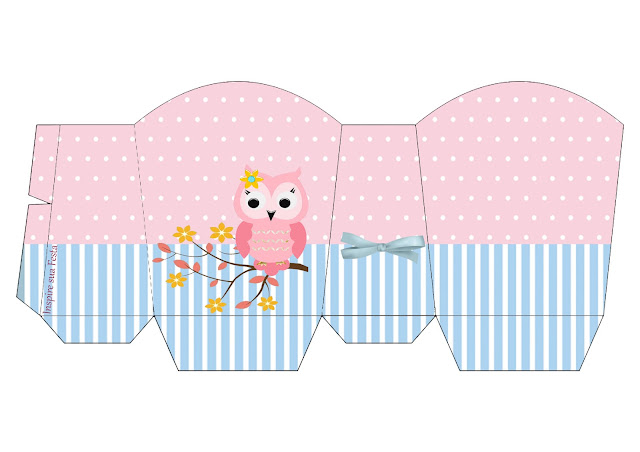 Pretty Pink Owl Free Printable Box.