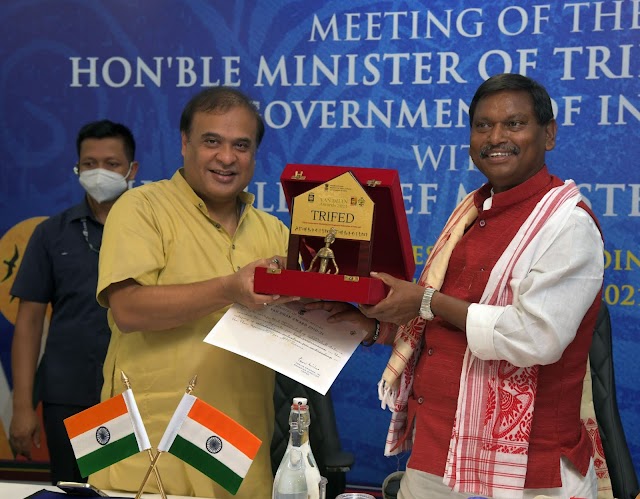 Union Minister Arjun Munda Discusses Progress of Schemes Implemented in Tribal Areas of Assam