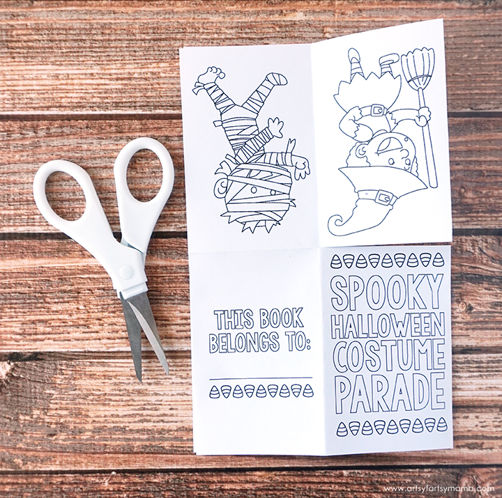 Free Printable Mini Halloween Coloring Book