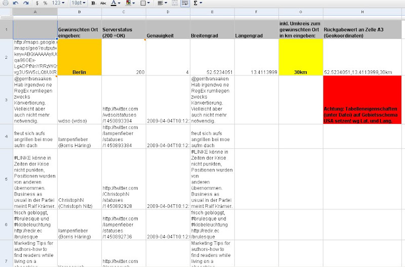 Google-Docs-Twitter-GeoCoding-Location