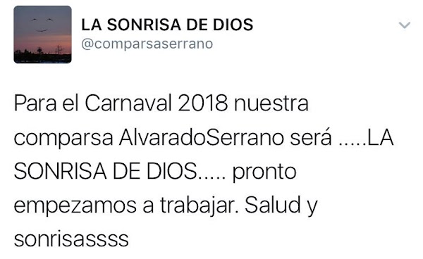 La comparsa de Alvarado- Serrano anuncia su nombre para el 2018