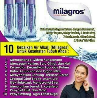 Milagros Adalah Air Alkali atau Air Basa