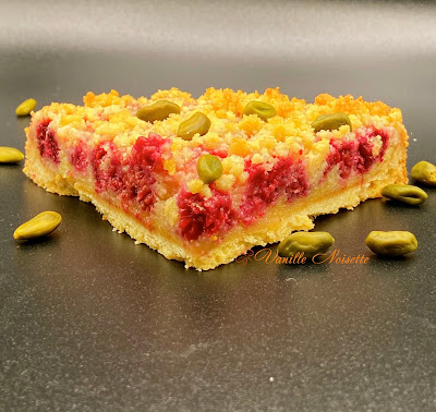 TARTE FRAMBOISE PISTACHE CRUMBLE type CAP