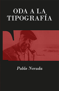 Portada de la edición digital de Oda a la Tipografía, de Pablo Neruda.