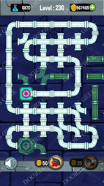  Plumber 3: Plumber Pipes Connect Level 230 Solution, Cheats, Walkthrough for android, iphone, ipad and ipod