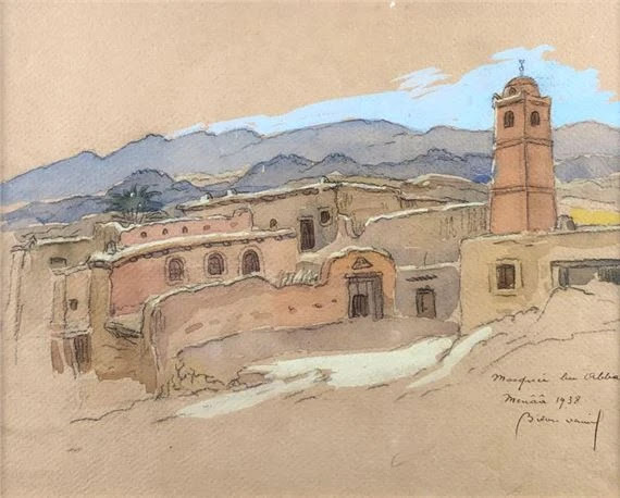 Mosquée Ben Abbas, Menââ, Algeria, 1938 par Daniel Bidon