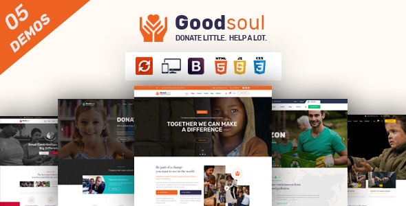 GoodSoul - Charity & Fundraising HTML Template 