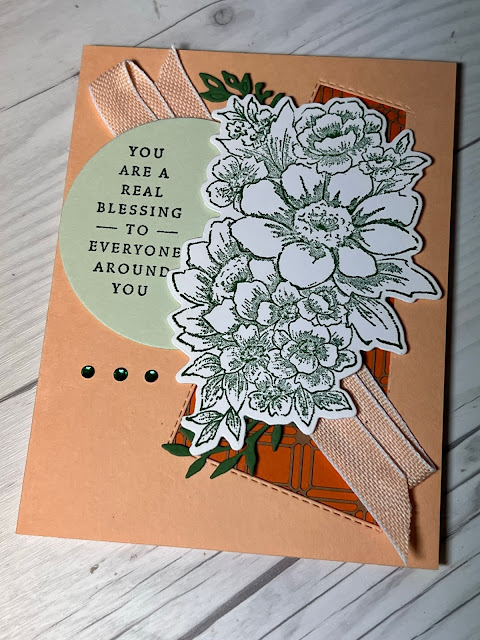 Handmade greeting card using florals from the Stampn' p! Blessings of Home Stamp Set