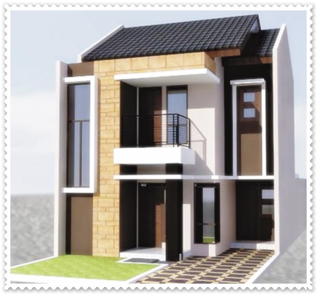 Contoh Desain  Rumah  Minimalis  2  Lantai  type  45 