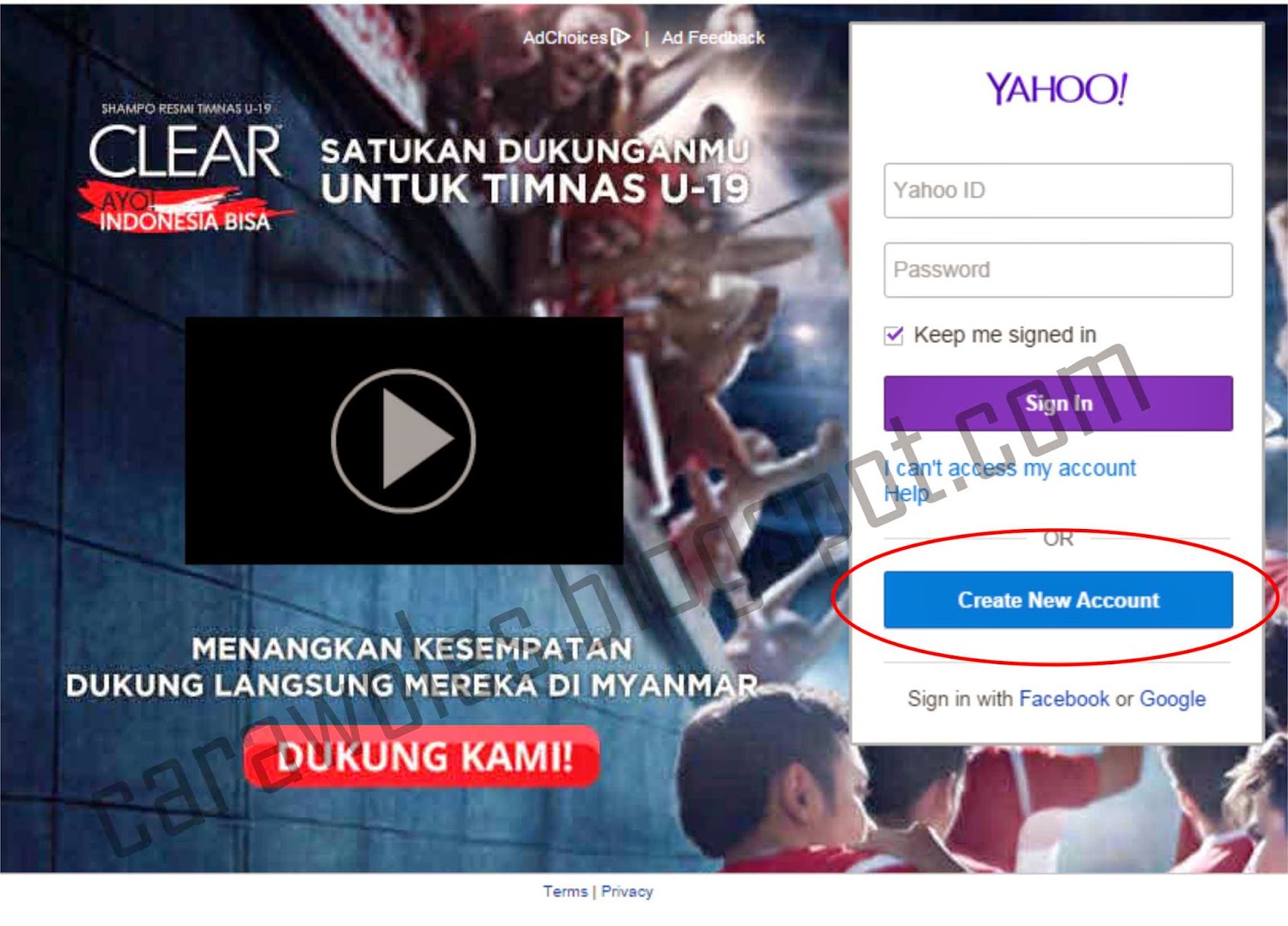 Cara membuat email yahoo