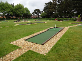 Crazy Golf course at Eaton Park in Norwich