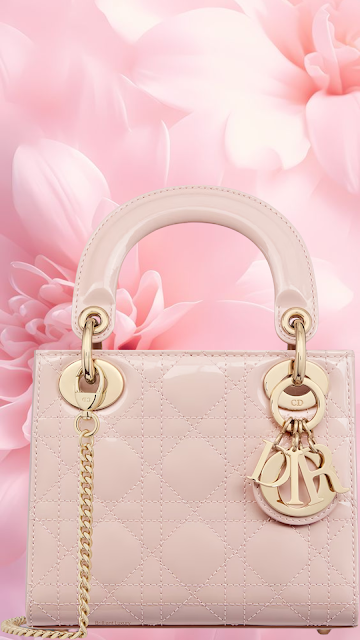 ♦Lady Dior powder pink patent cannage lambskin bag #brilliantluxury