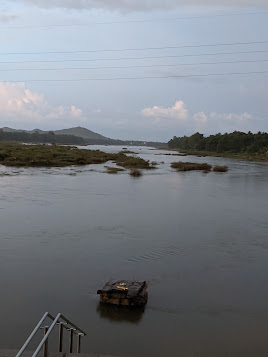 Shimoga Karnataka Tungabhadra Tunga Bhadra River Sangam Confluence India Travel trip journey destination