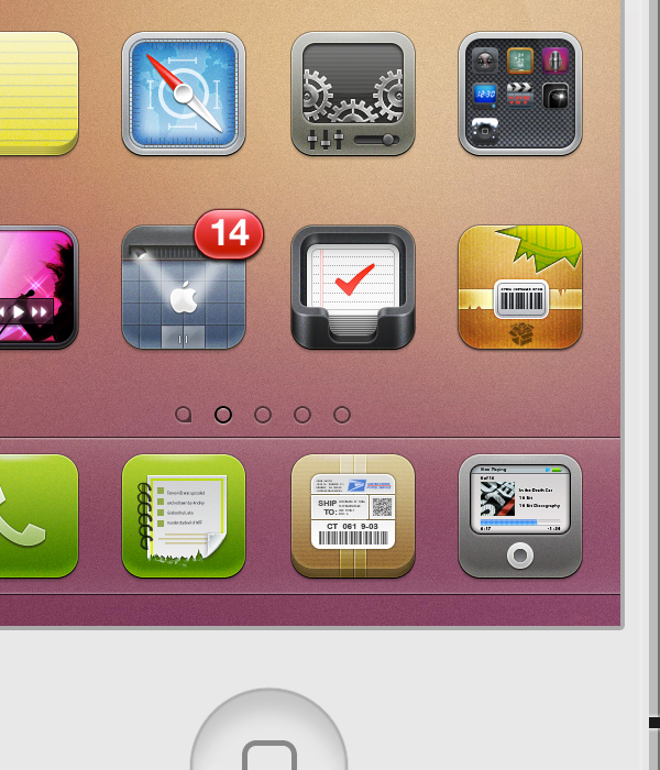 Teneo HD, Theme for iPhone