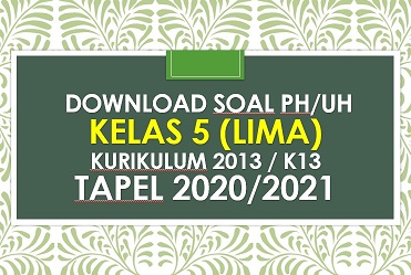 Soal Penilaian Harian (PH) Kelas 5 Tema 2 K13 Tapel 2020/2021