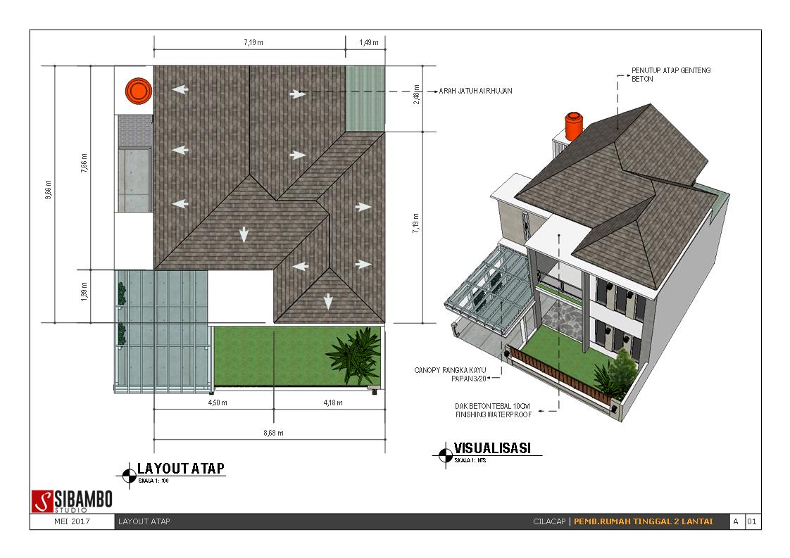 Rumah Tinggal Dua Lantai Tipe Kiyadah Di Lahan 10x12 M Sibambo