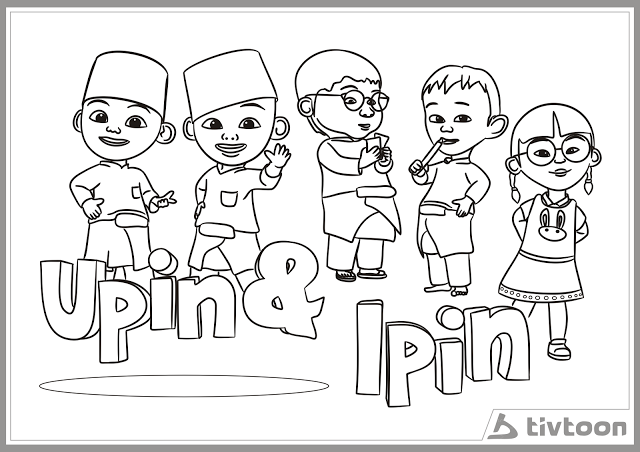 Ayo Mewarnai Upin Ipin  Mewarnai Gambar, Cerita Anak 