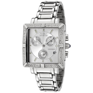 Invicta Women 5377 Square Angel Diamond Chronograph Watches