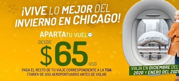 Vivaerobus vuelos a Chicago con promocion