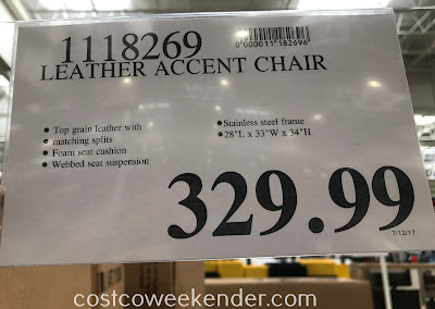 Deal for the Leather Accent Chair at Costco