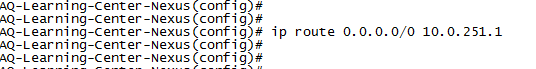 cisco ip route command