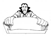 halloween dracula coloring page
